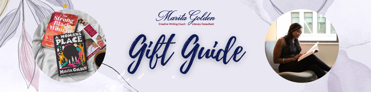 Year-round Books Gift Guide banner from Marita Golden